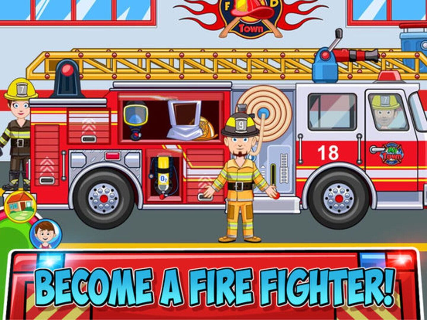 My Town: Fire station Rescue - Screenshot