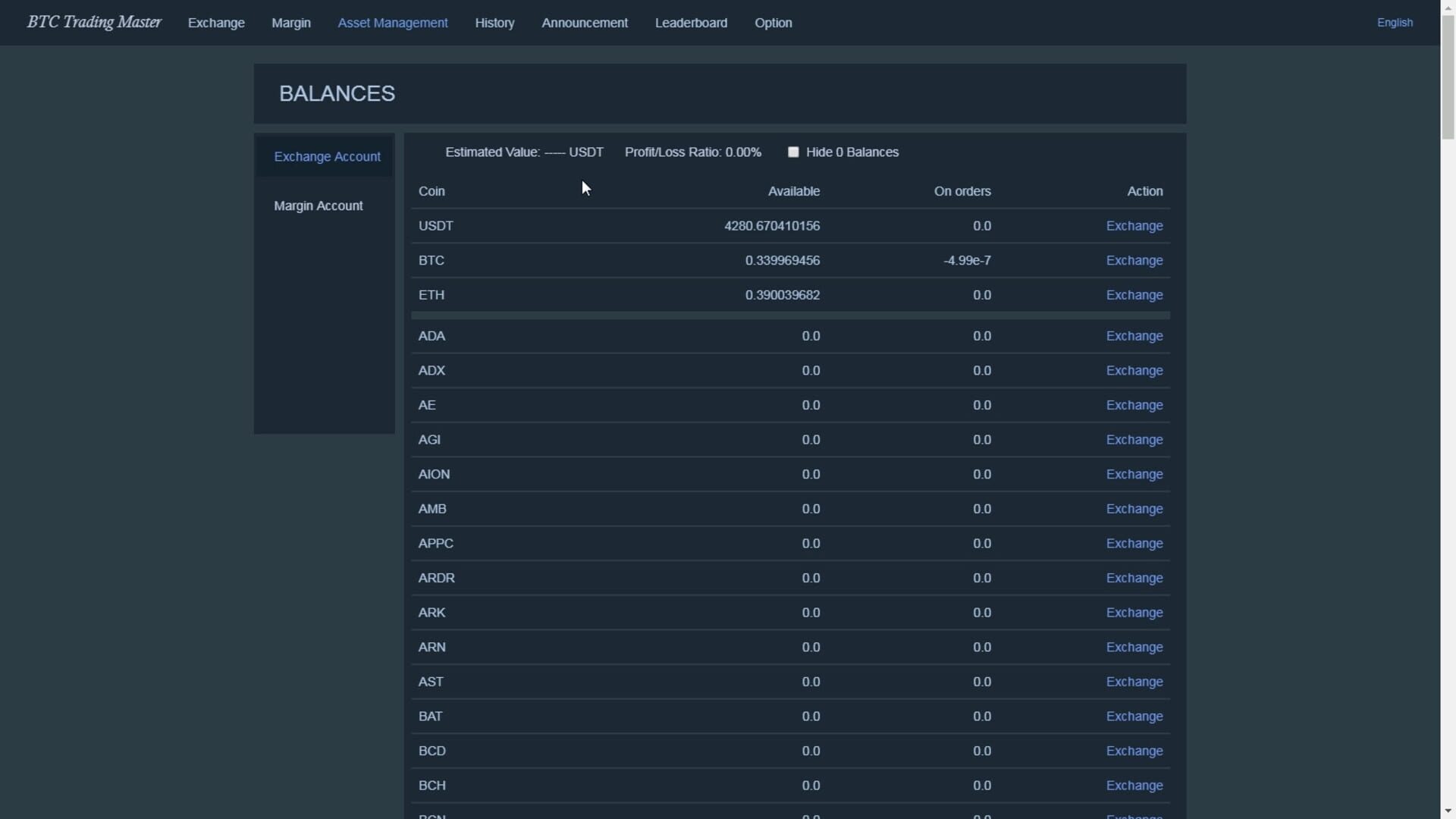 Bitcoin Trading Master - Screenshot