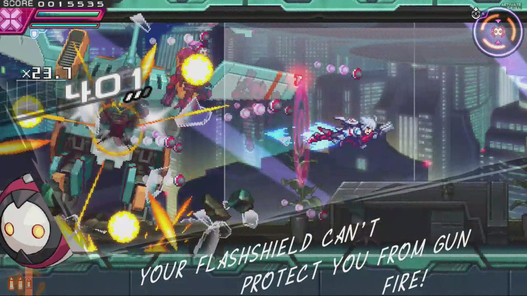Captura de pantalla - Azure Striker Gunvolt: Striker Pack