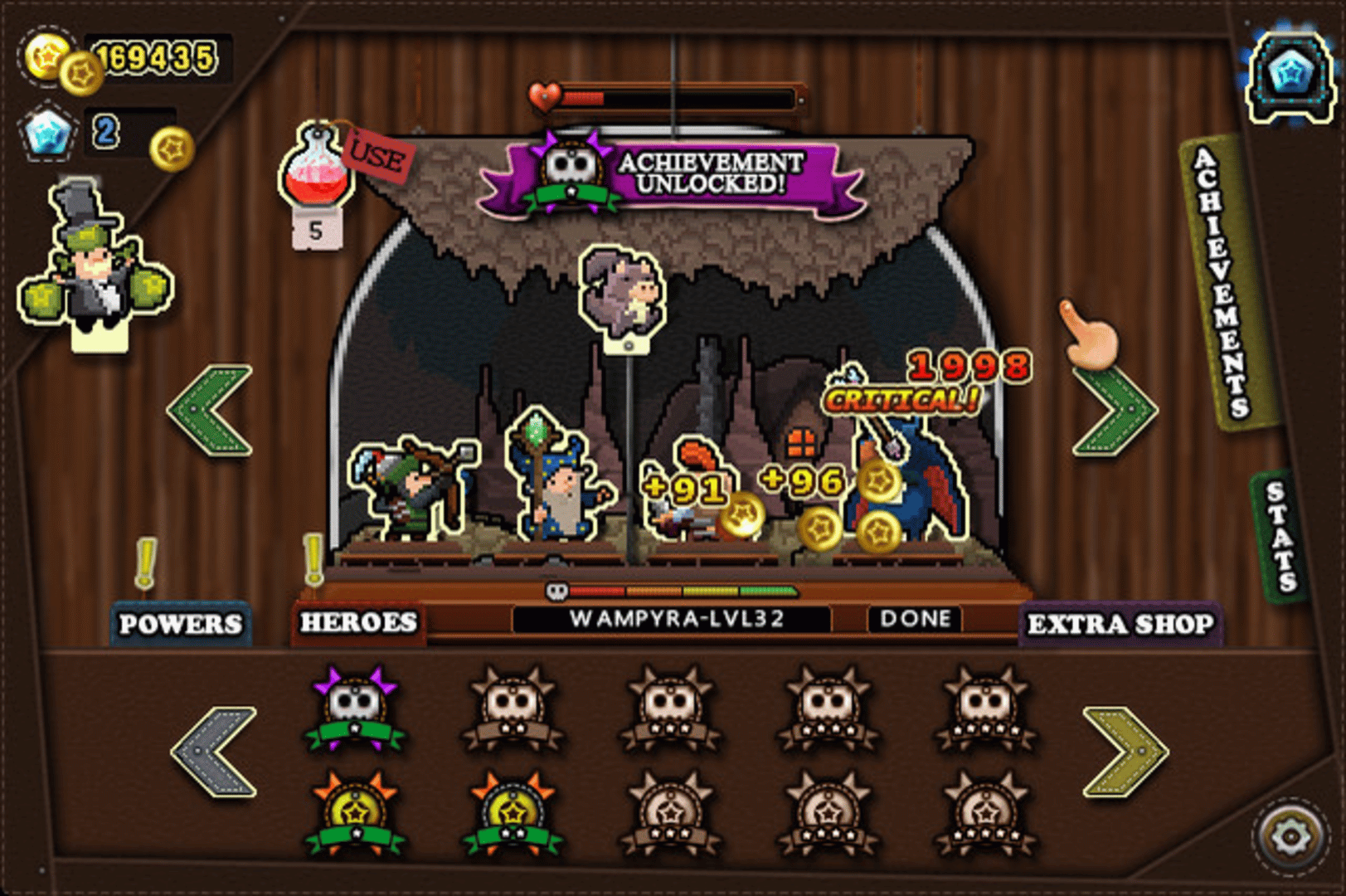 Tap Heroes screenshot