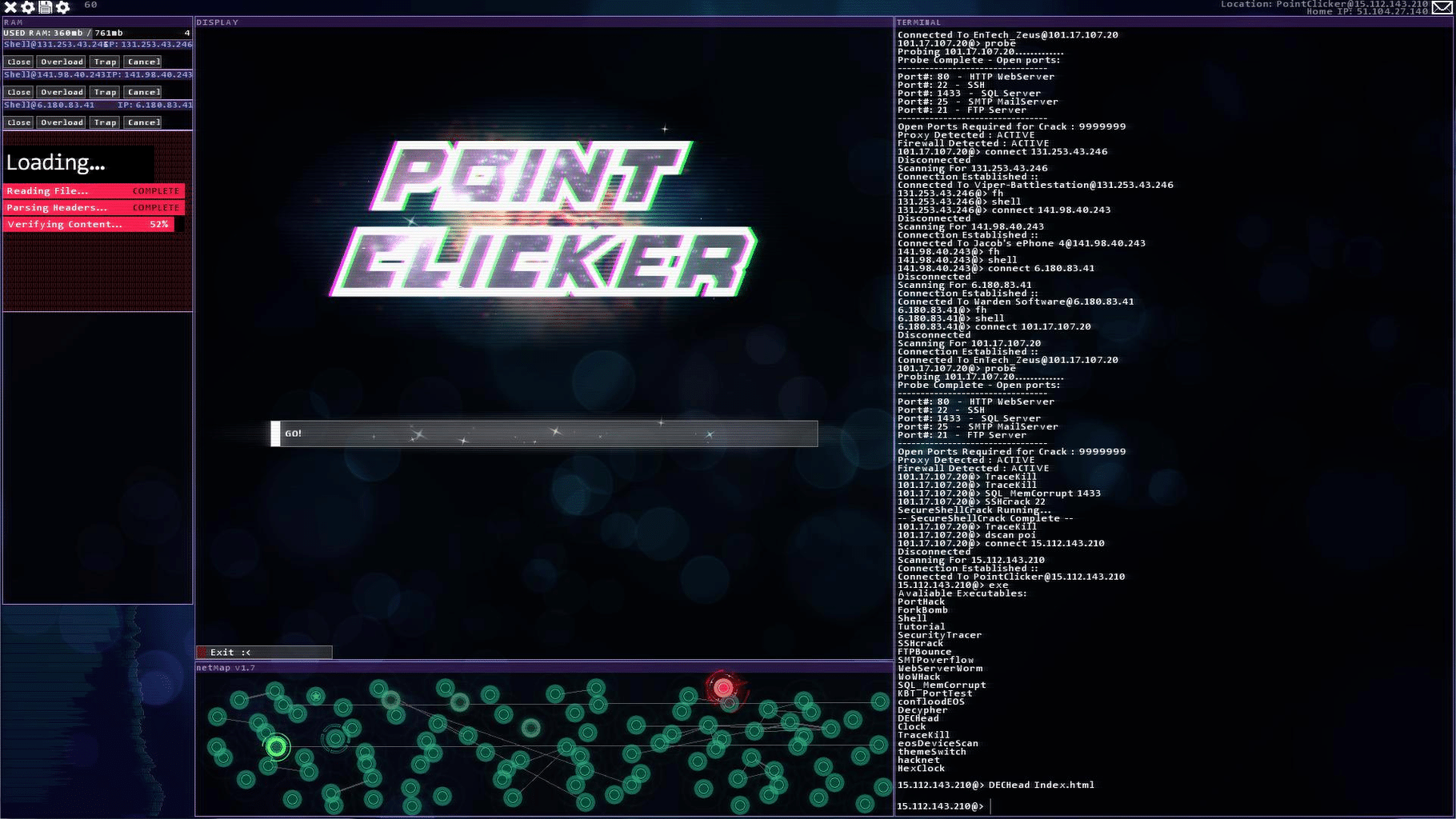 Hacknet screenshot