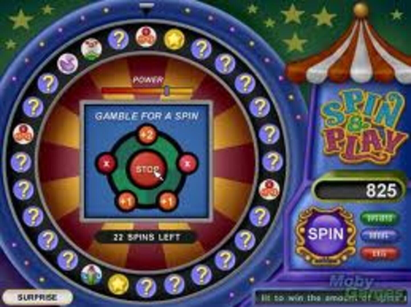 Jeu : Spin & Play: Carnival Madness