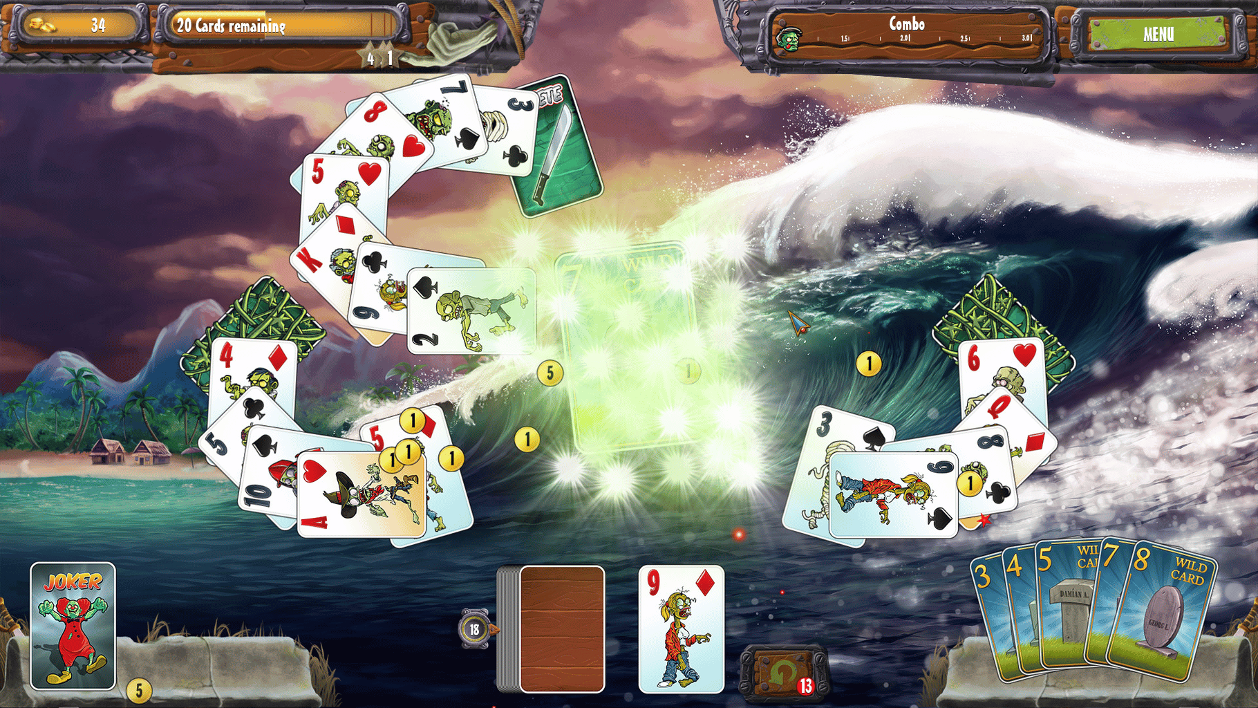 Zombie Solitaire 2 Chapter 3 screenshot