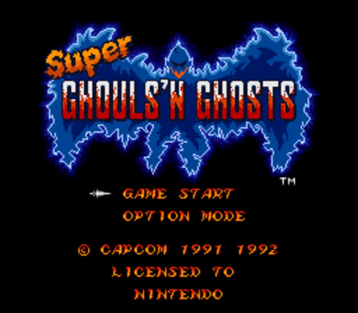 Captura de pantalla - Super Ghouls'n Ghosts