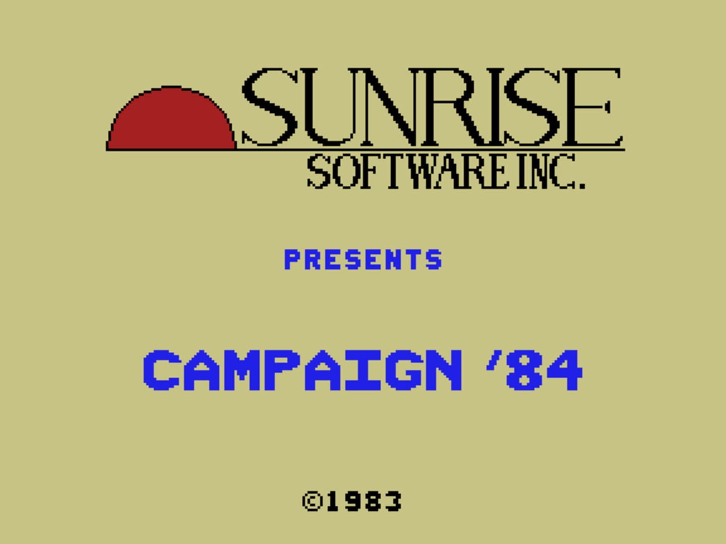 Campaign '84 (1983)