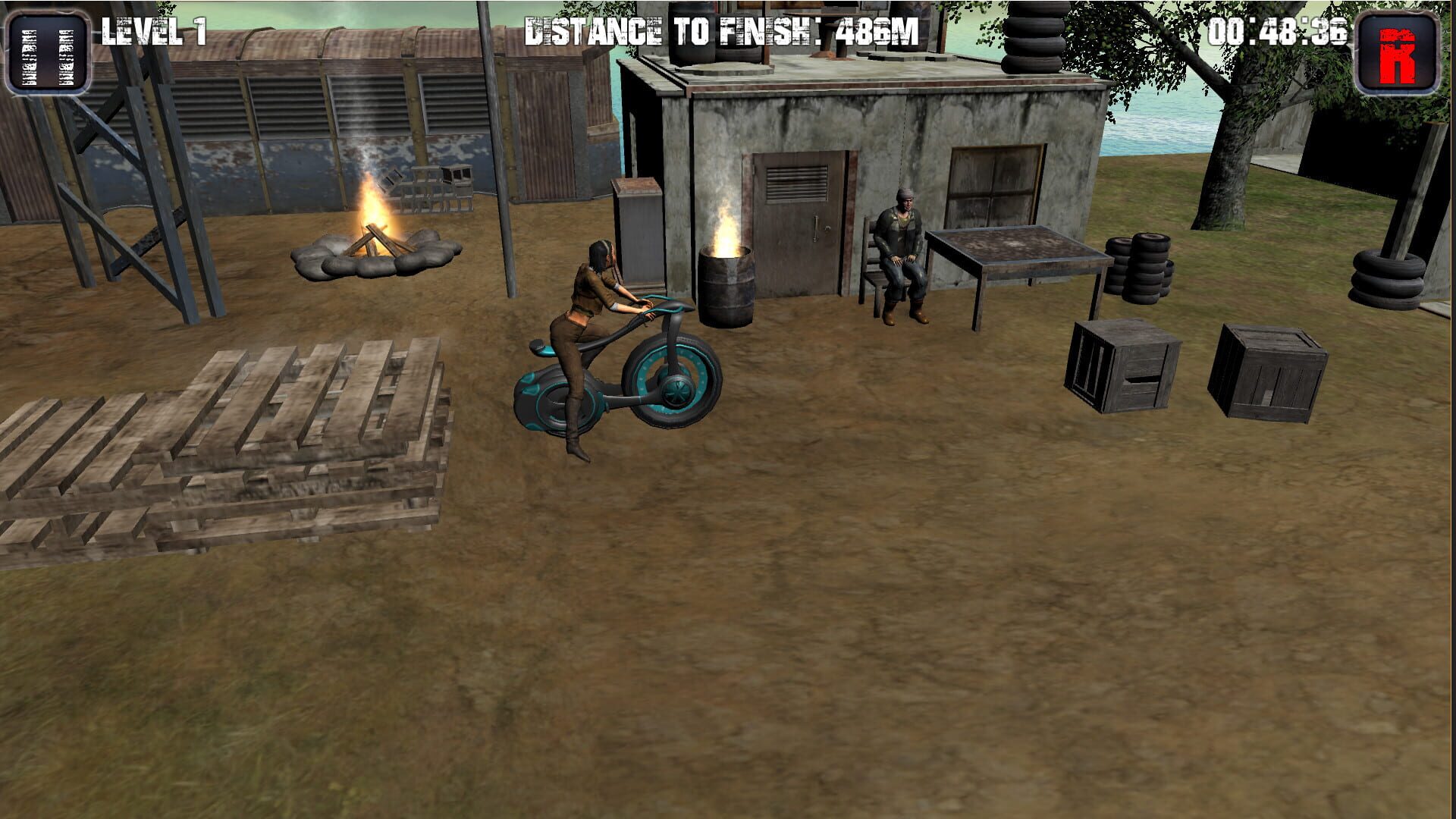 Motorcycle, tricycle, ATV hill racing - Screenshot