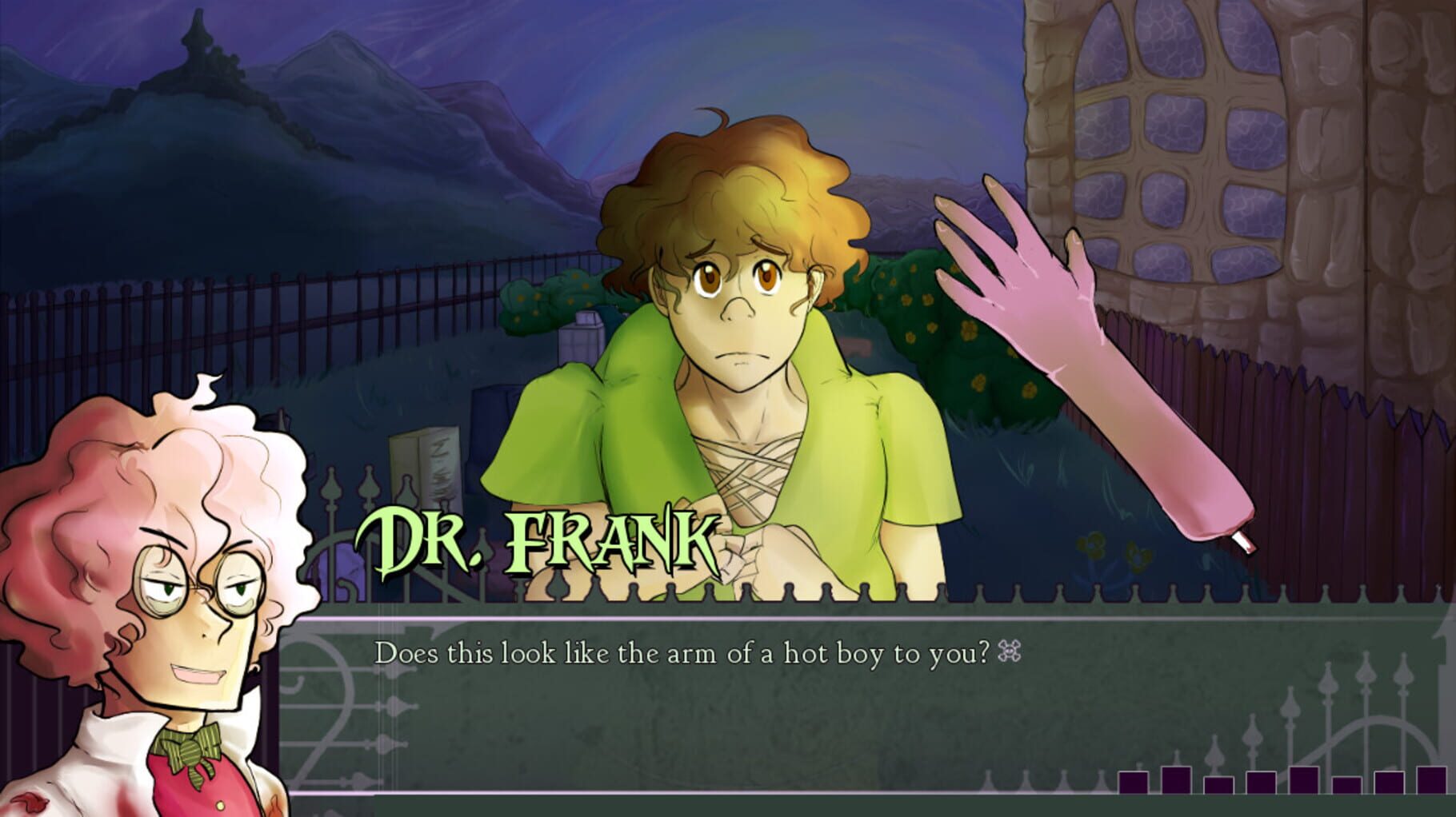 Captura de pantalla - Dr. Frank's Build a Boyfriend