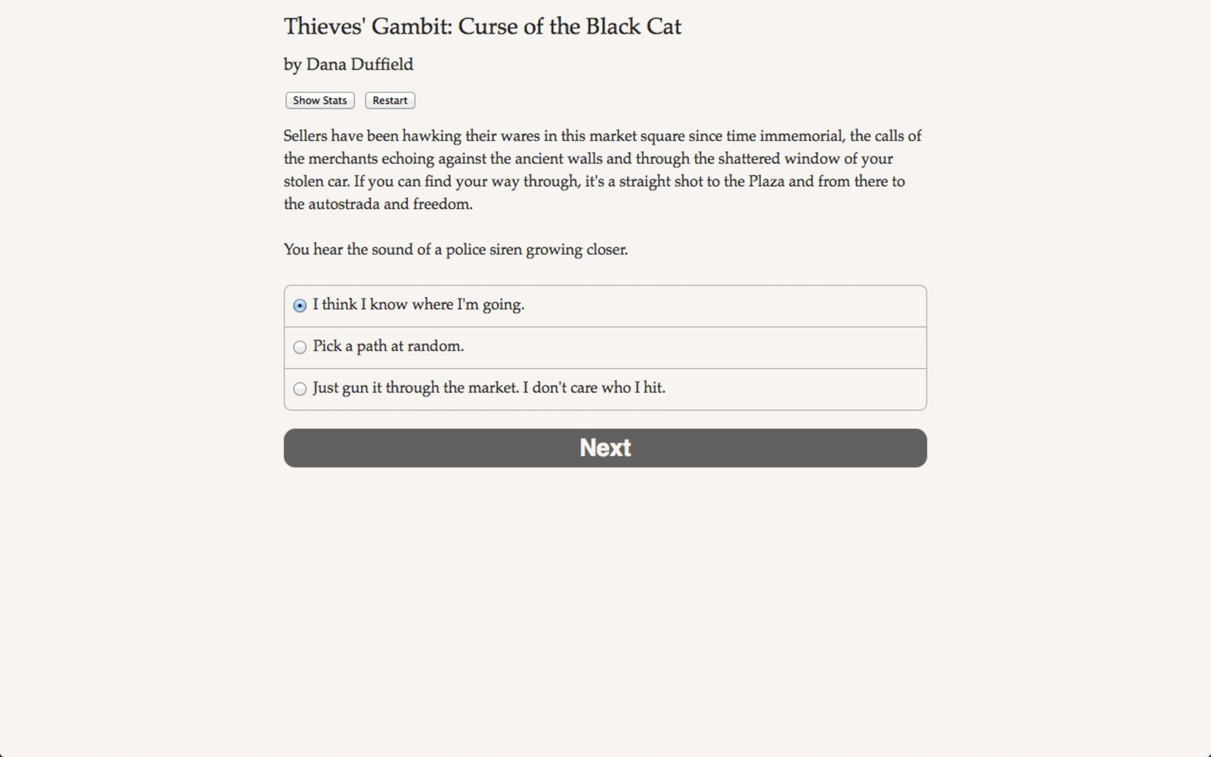 Thieves' Gambit: The Curse of the Black Cat screenshot