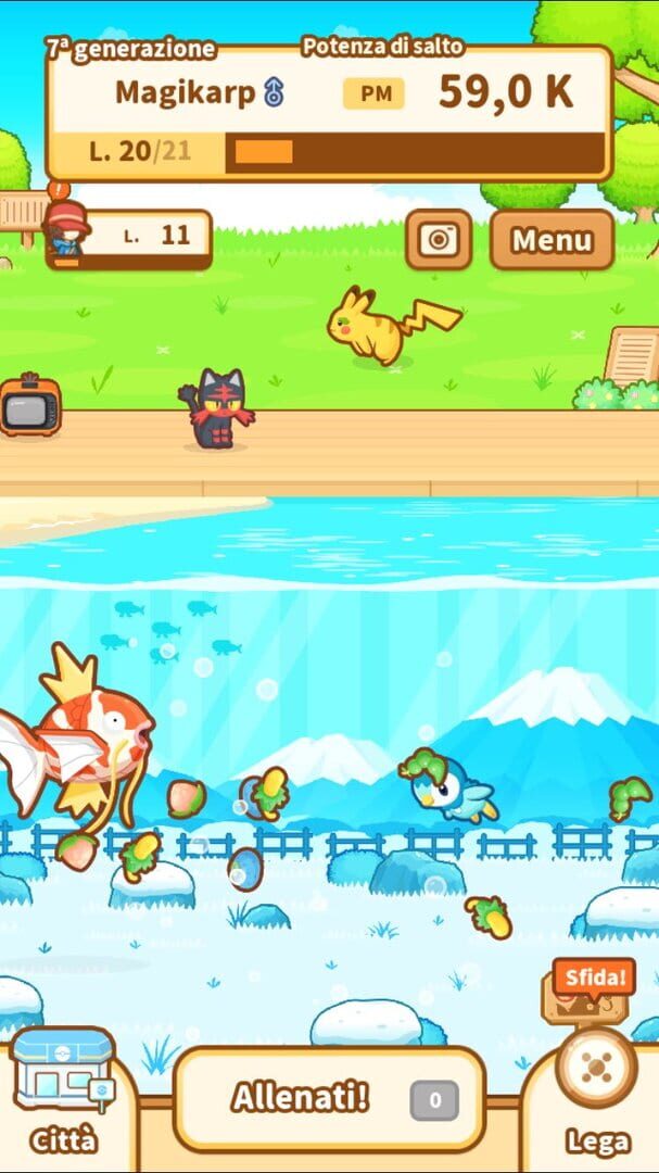 Captura de pantalla - Pokémon: Magikarp Jump