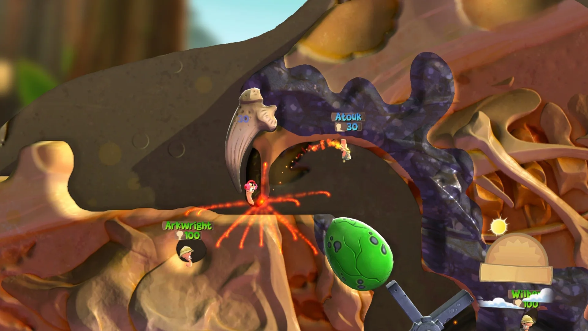 Captura de pantalla - Worms Battlegrounds