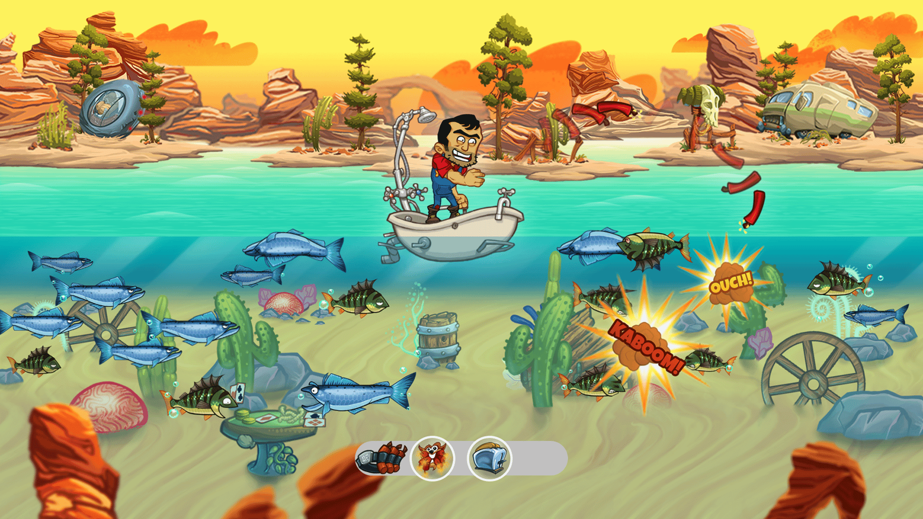 Dynamite Fishing: World Games screenshot