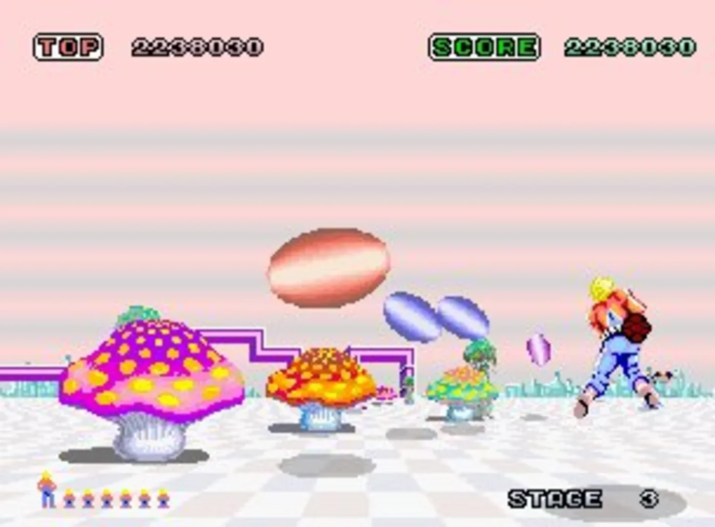 Captura de pantalla - Space Harrier