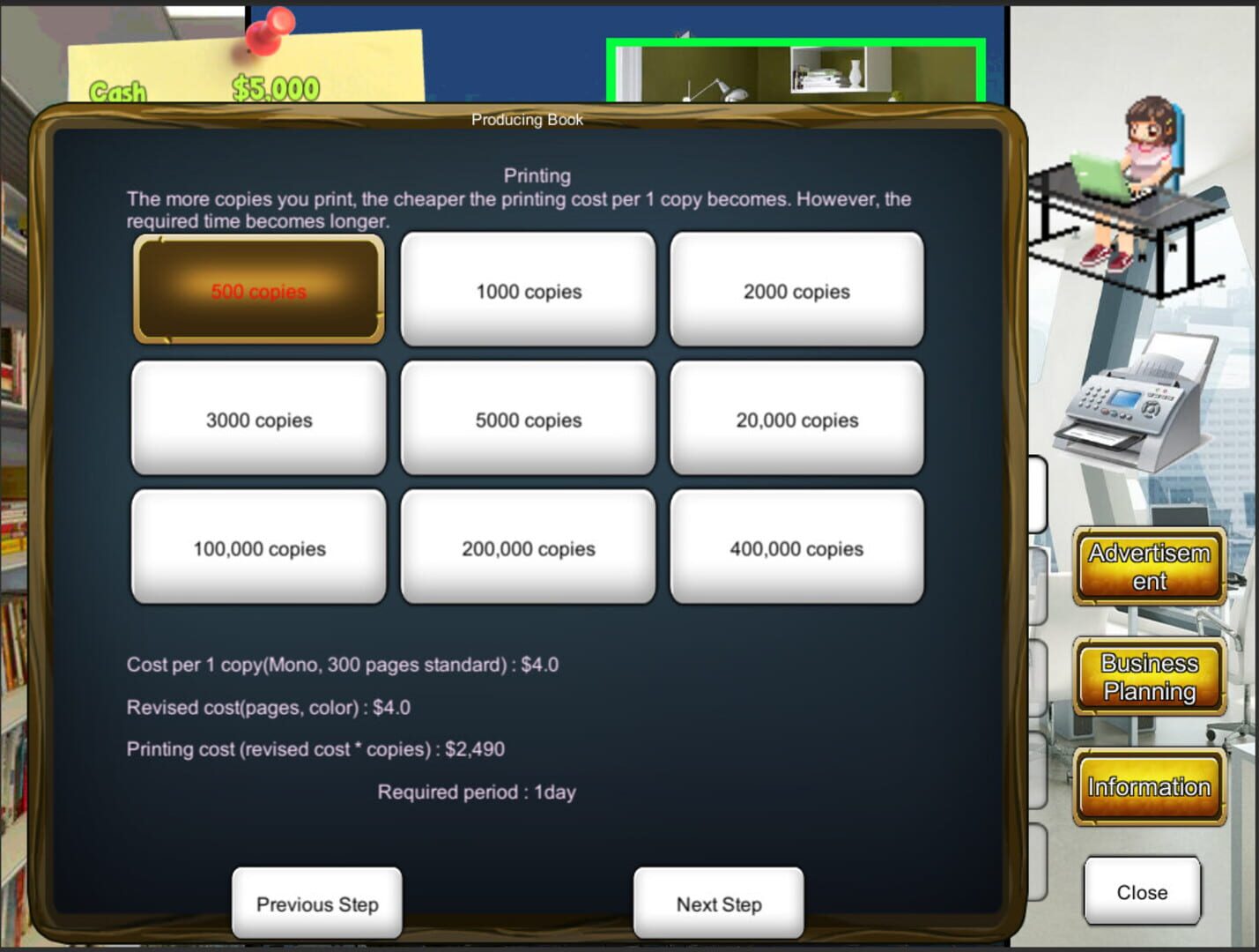 Publisher Tycoon - Screenshot