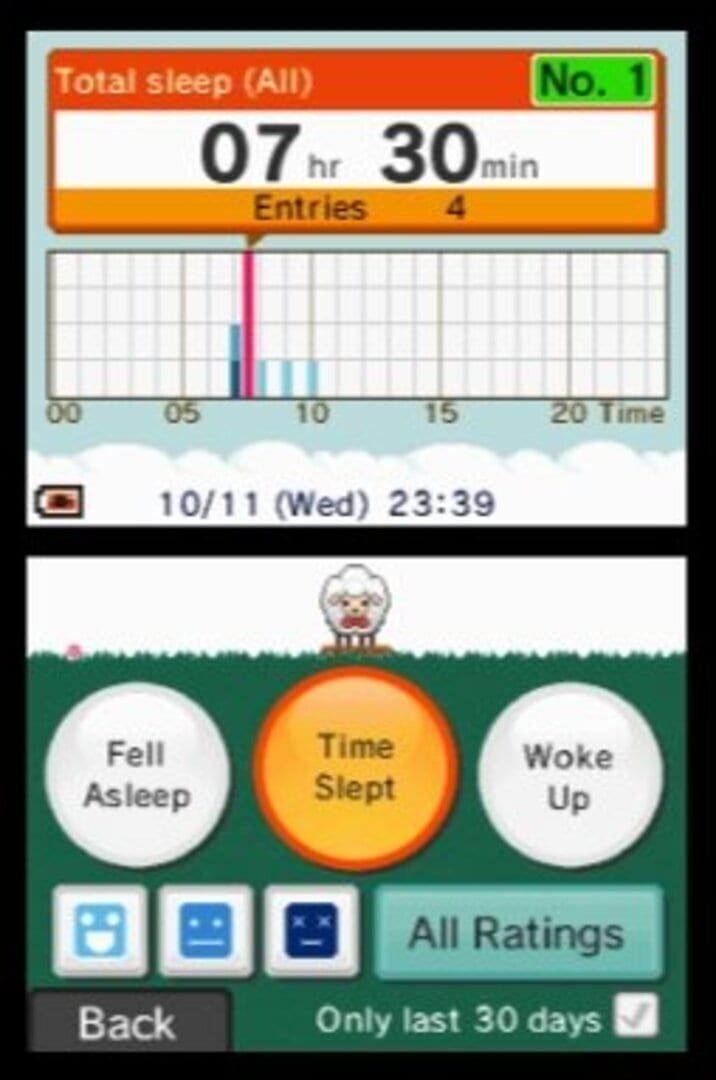 Captura de pantalla - Sleep Clock: Record and Analyse Your Sleep Patterns