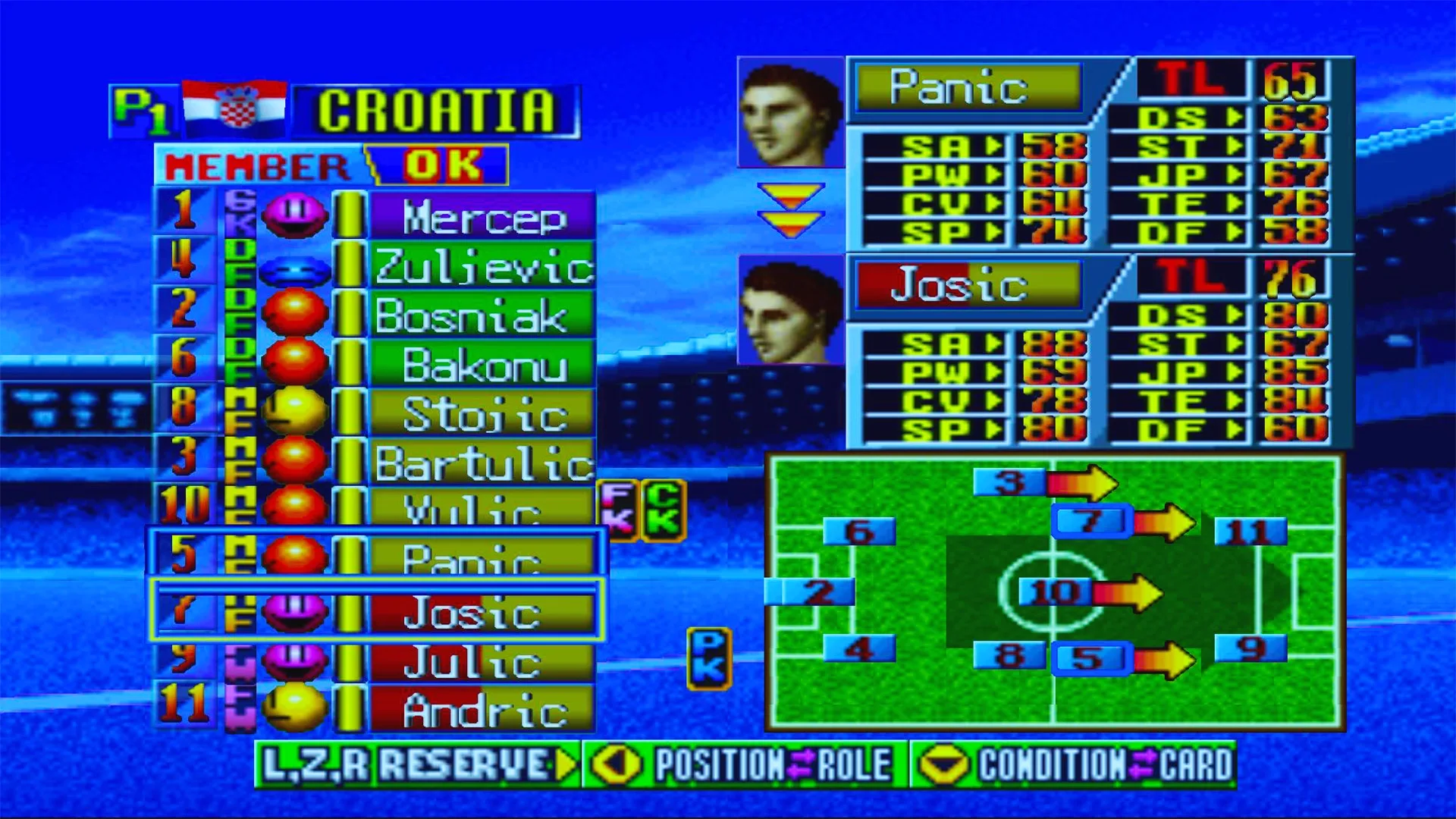 Captura de pantalla - International Superstar Soccer 64