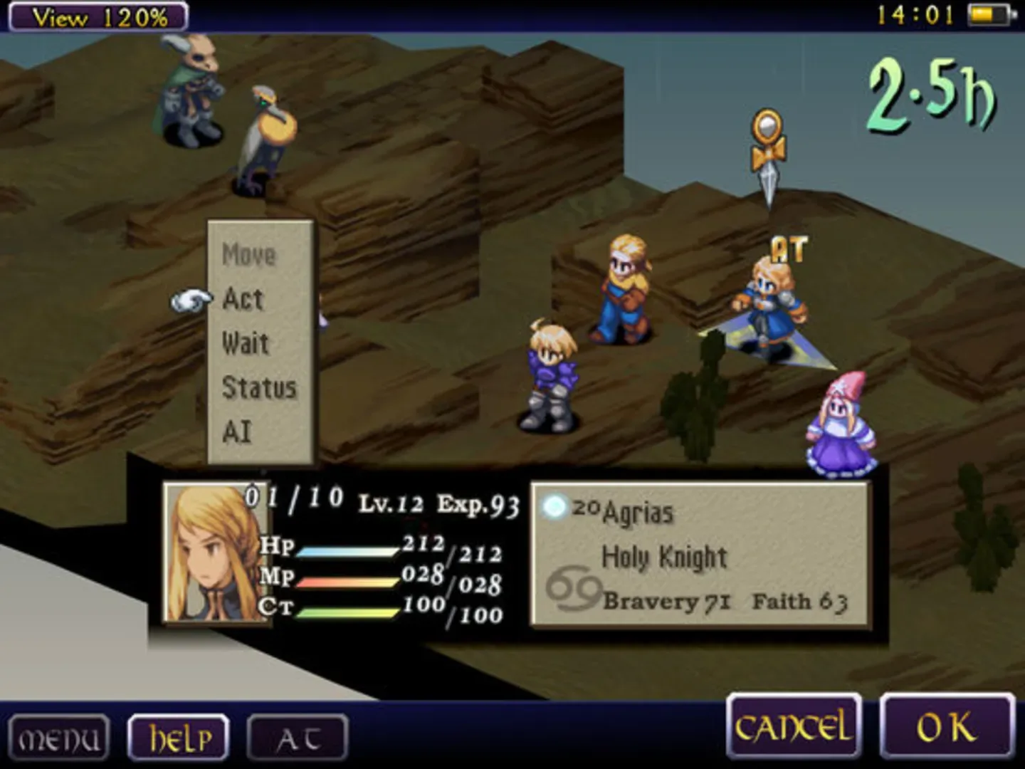 Captura de pantalla - Final Fantasy Tactics: The War of the Lions