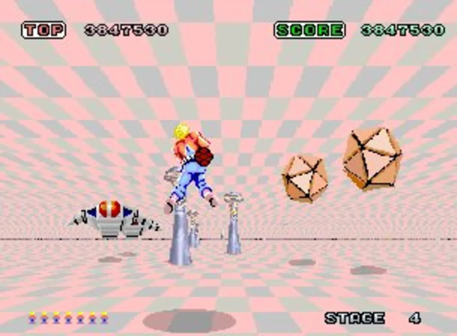 Captura de pantalla - Space Harrier