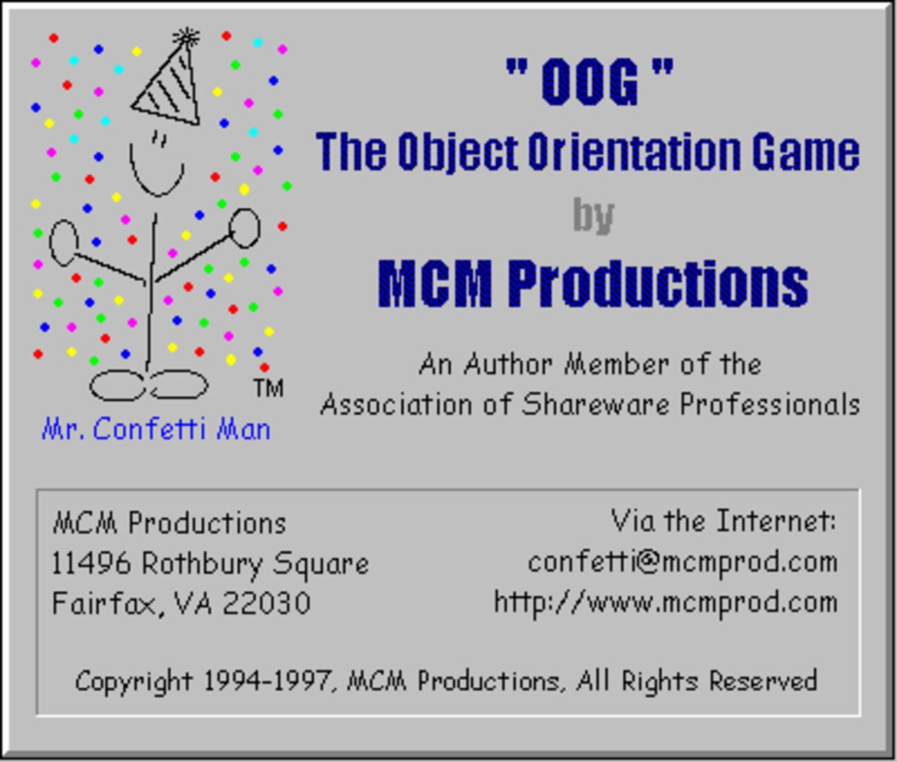 OOG: The Object Orientation Game (1995)