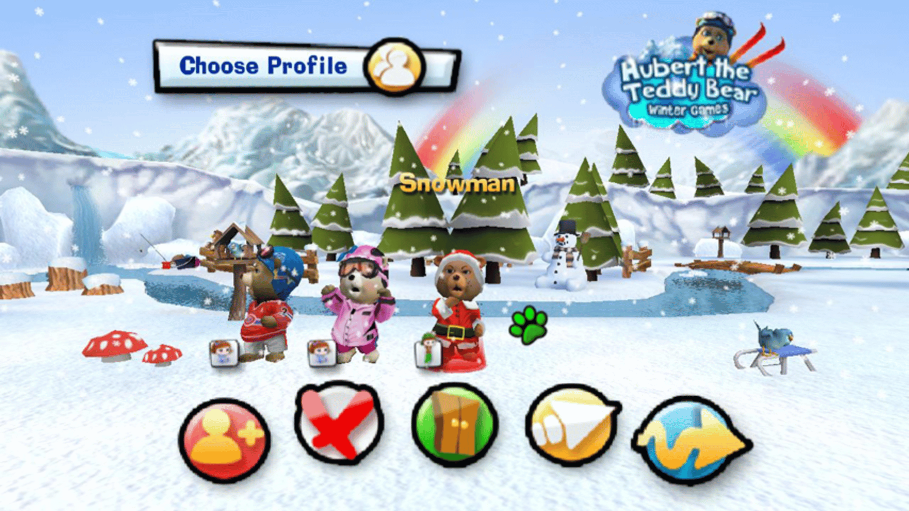 Hubert the Teddy Bear: Winter Games screenshot