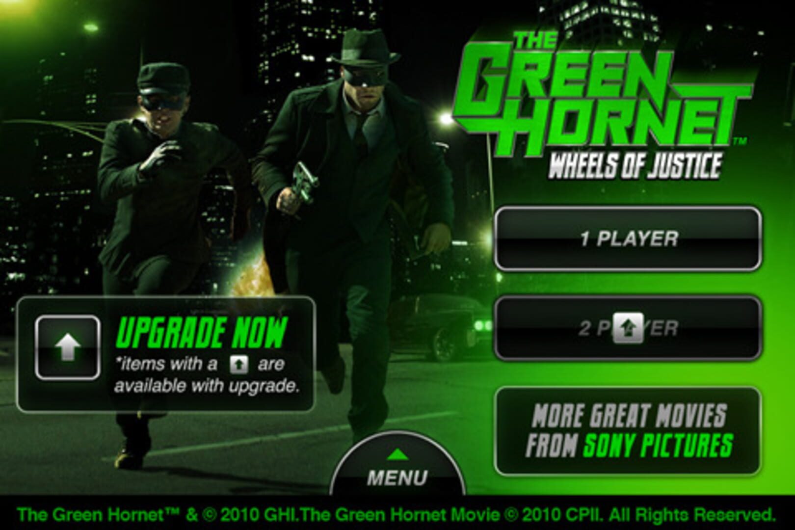 Jeu : The Green Hornet: Wheels of Justice