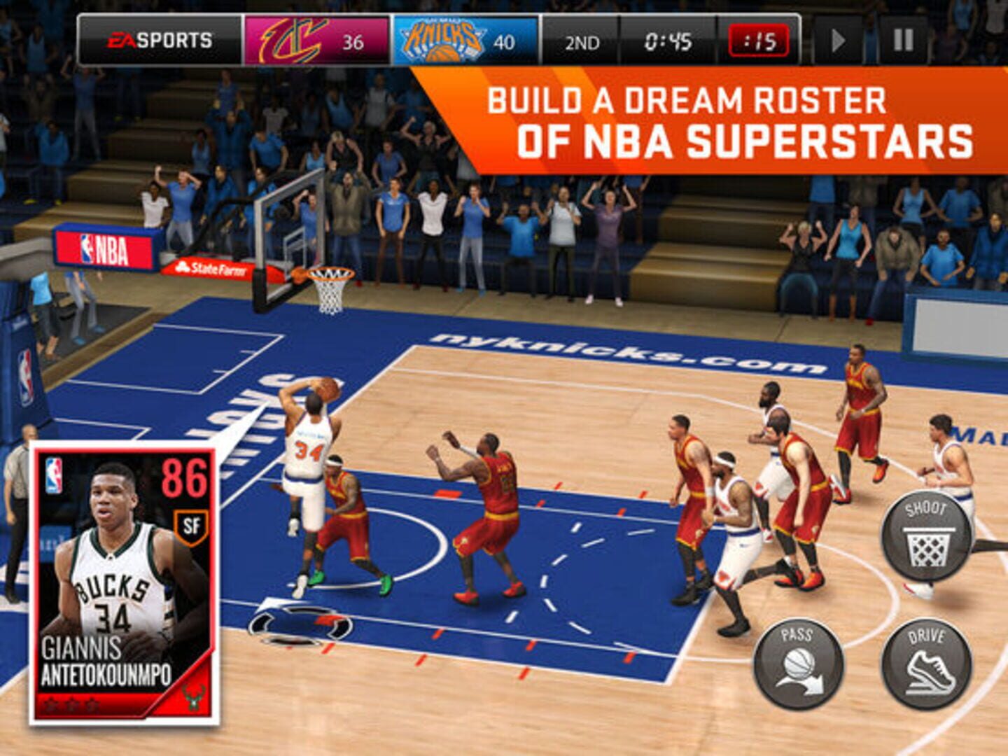 Captura de pantalla - NBA Live Mobile Basketball