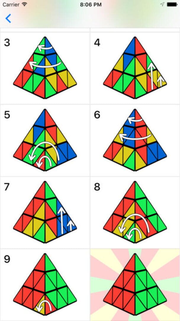 Pyraminx Solver - Screenshot
