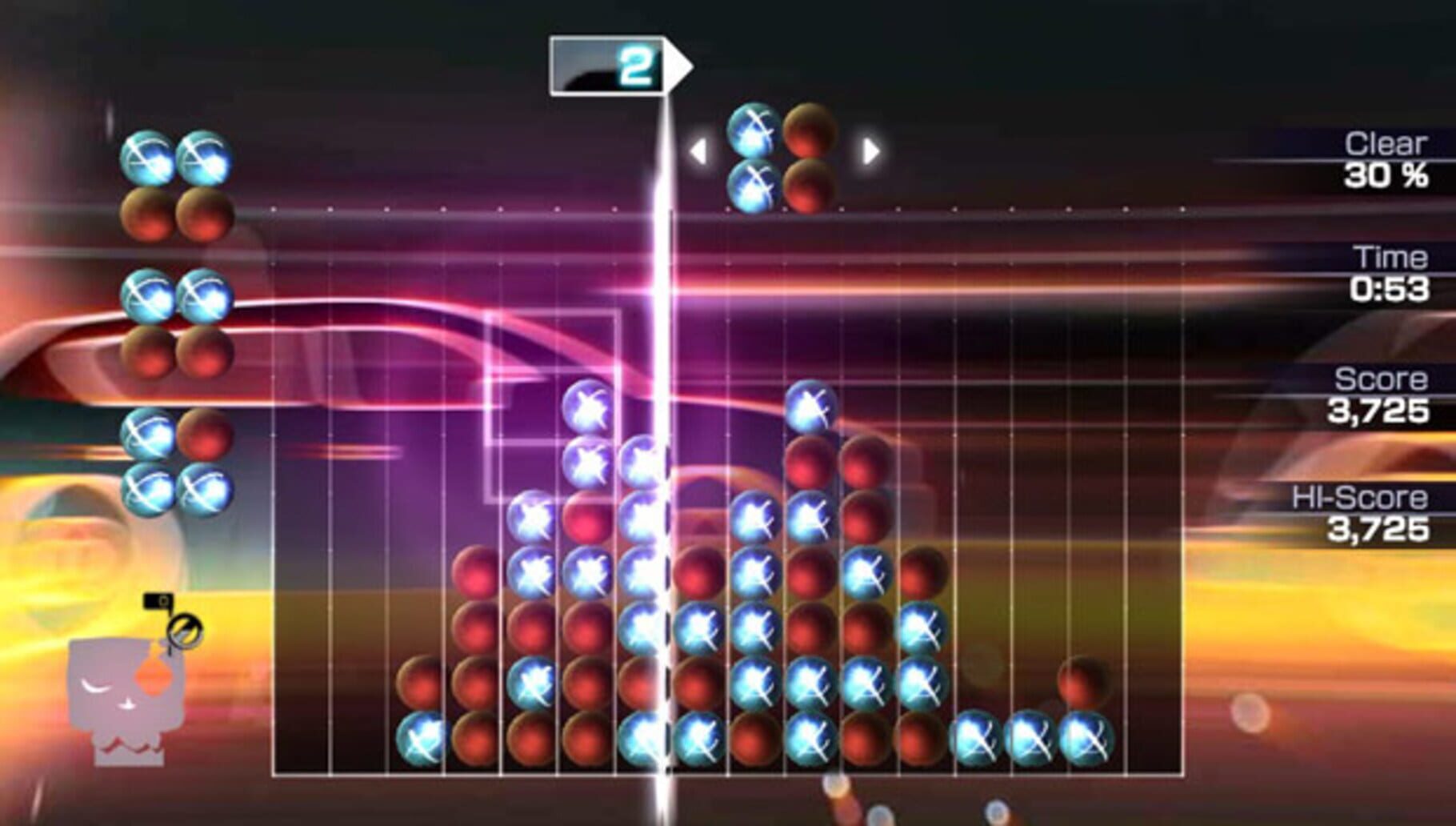 Captura de pantalla - Lumines Electronic Symphony