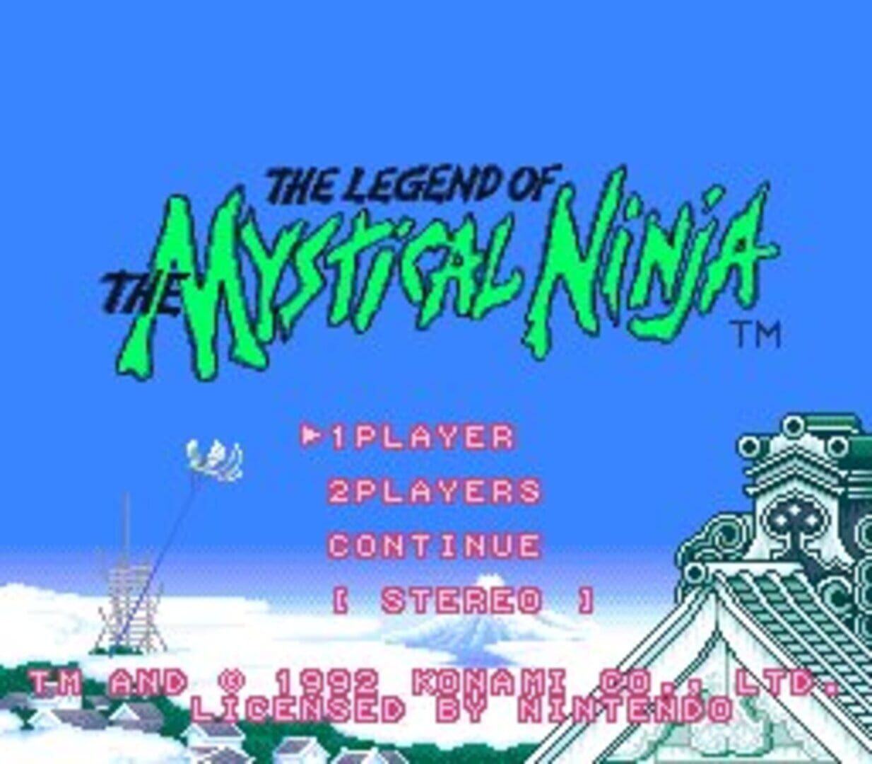 Captura de pantalla - The Legend of the Mystical Ninja