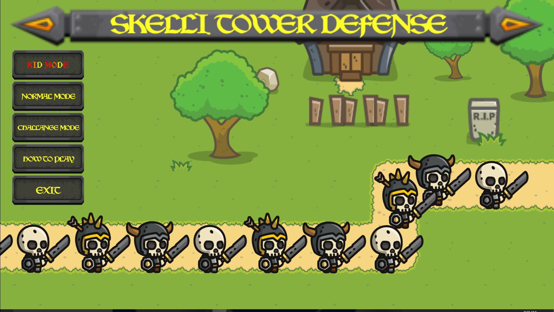 Skelli Tower Defense - Screenshot