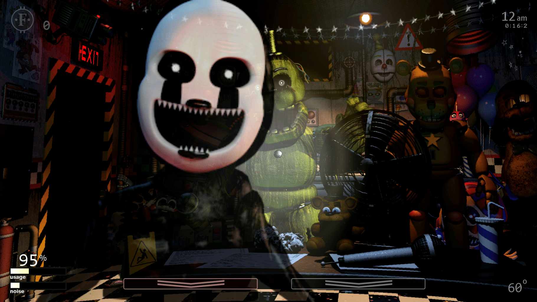 O que os animatronics dizem na custom night?