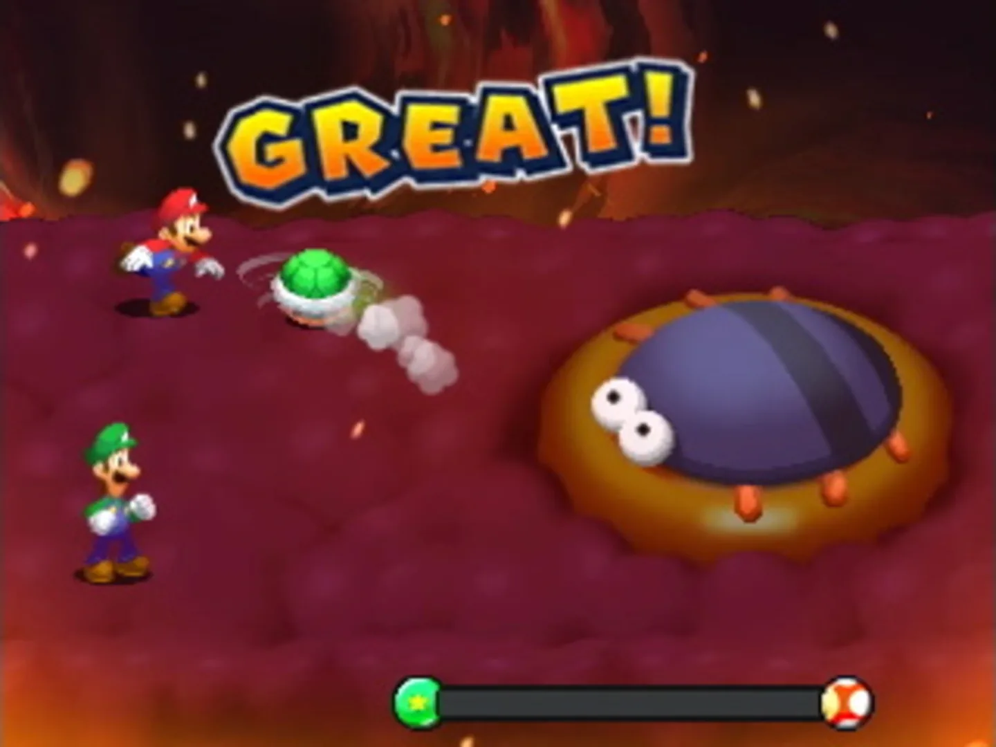 Captura de pantalla - Mario & Luigi: Bowser's Inside Story + Bowser Jr.'s Journey