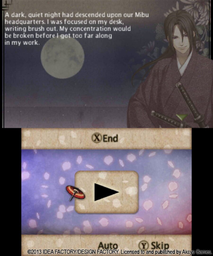 Captura de pantalla - Hakuoki: Memories of the Shinsengumi