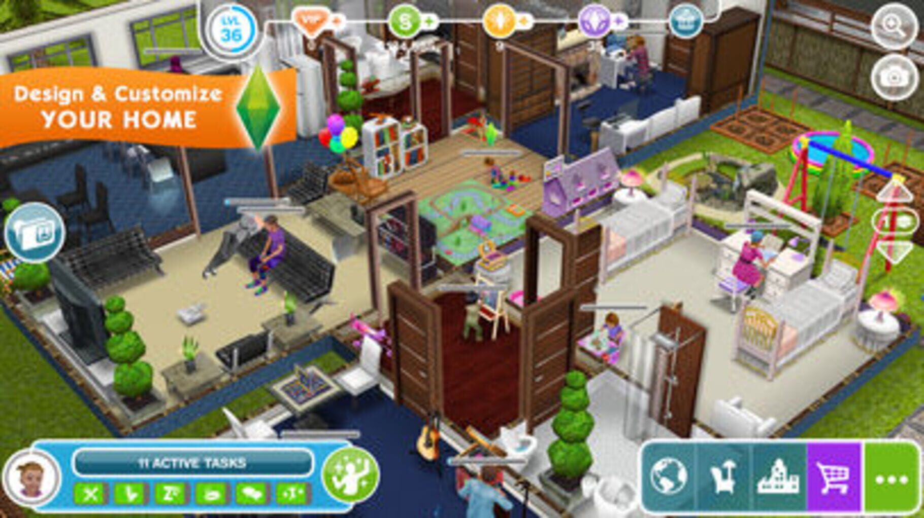 Captura de pantalla - The Sims FreePlay