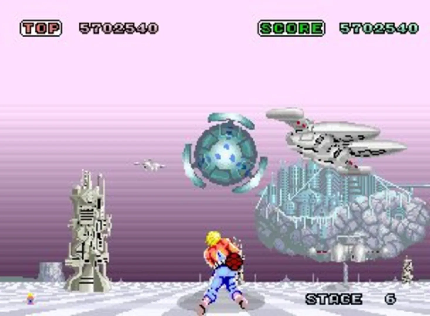 Captura de pantalla - Space Harrier