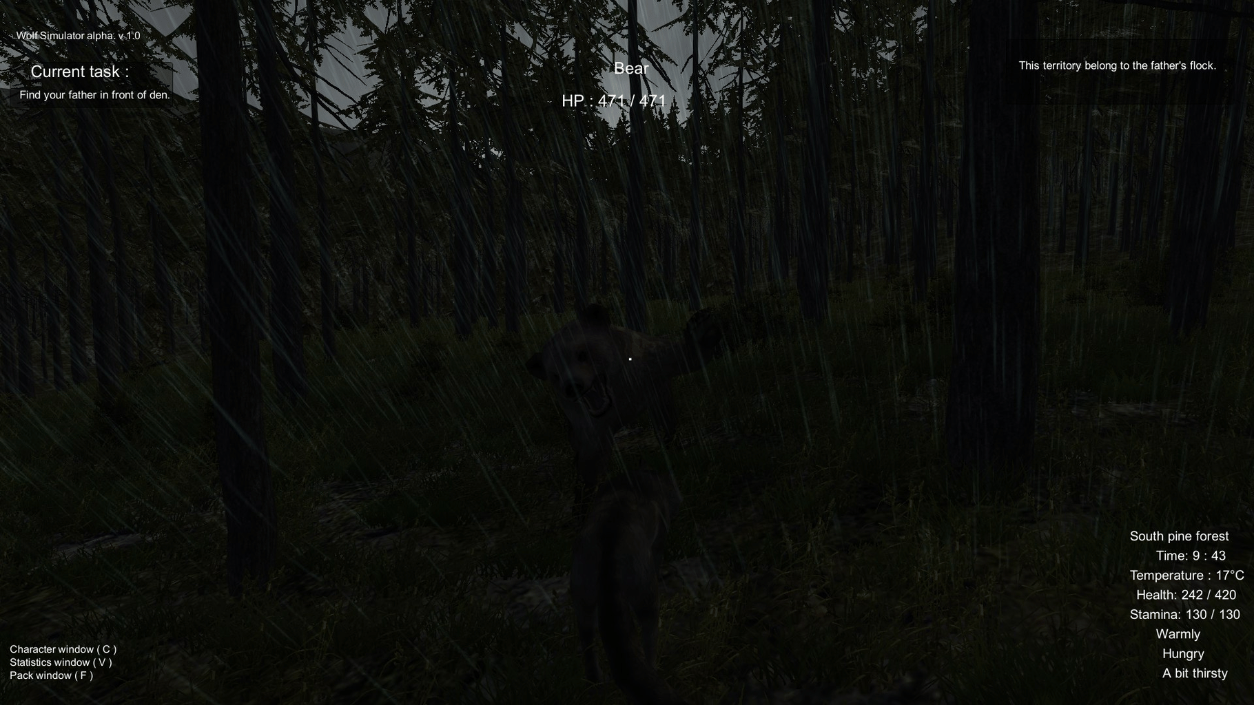 Wolf Simulator screenshot