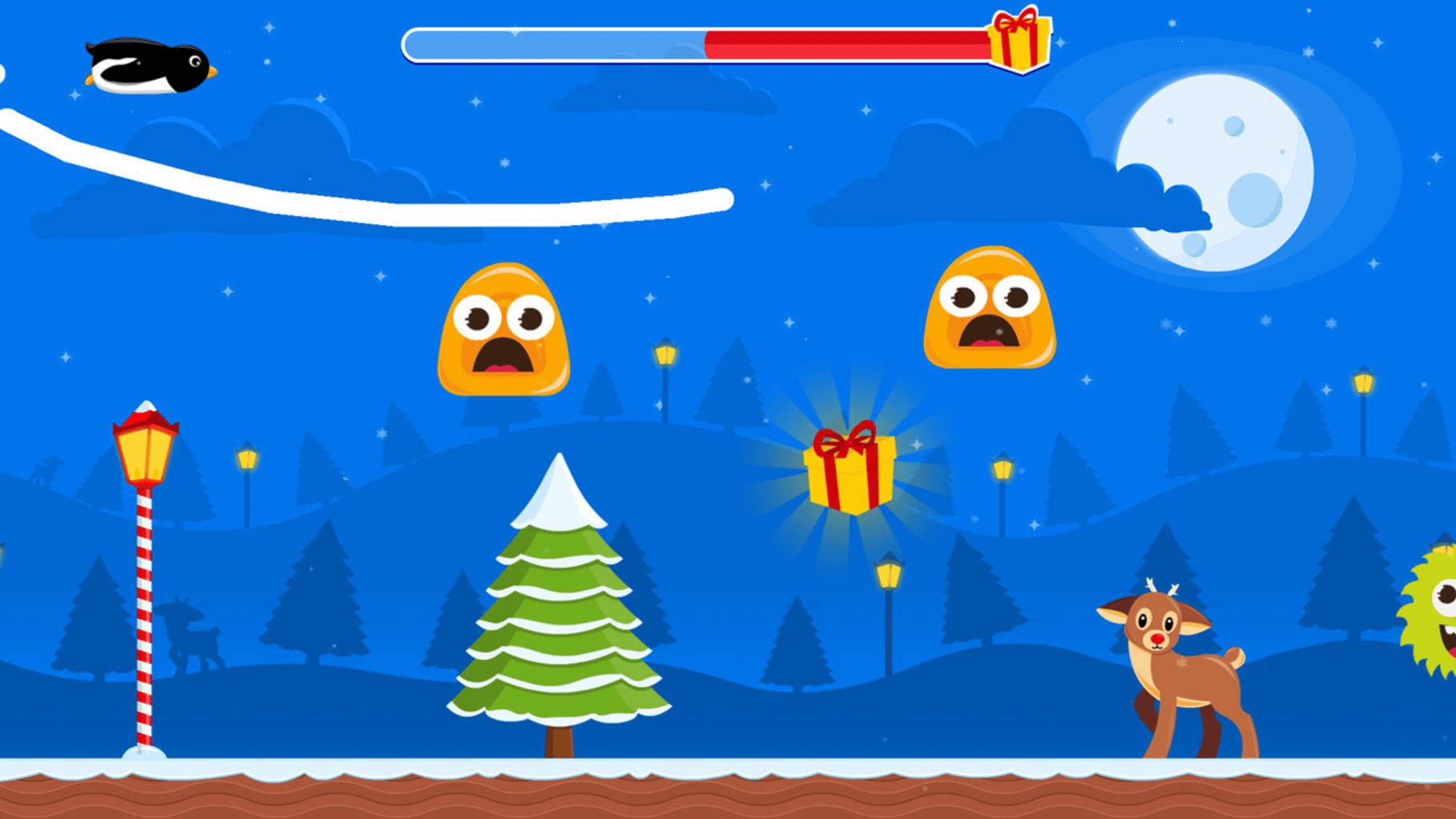 Christmas Adventure of Rocket Penguin screenshot