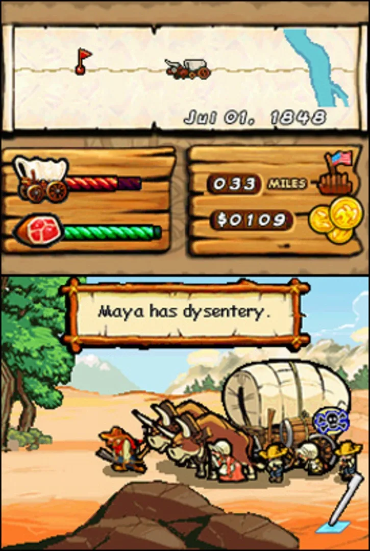 Captura de pantalla - The Oregon Trail