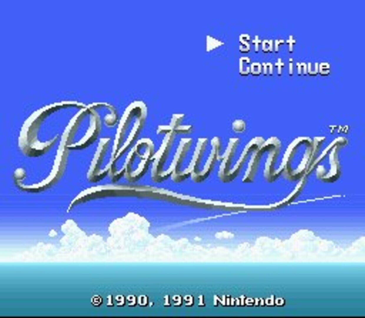 Captura de pantalla - Pilotwings