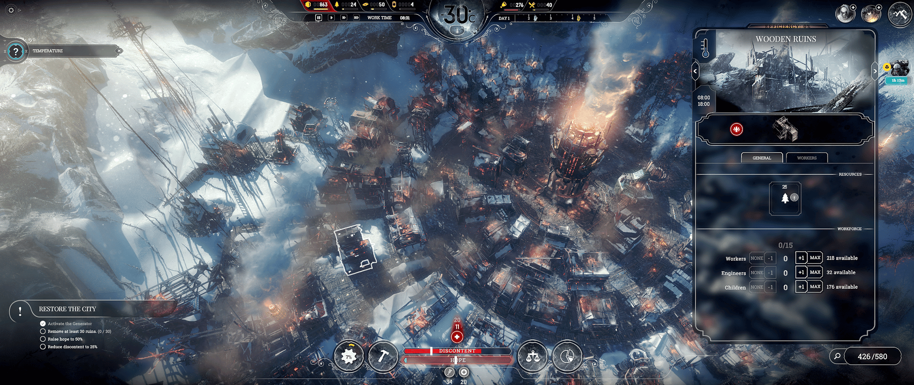 Frostpunk: The Fall of Winterhome screenshot