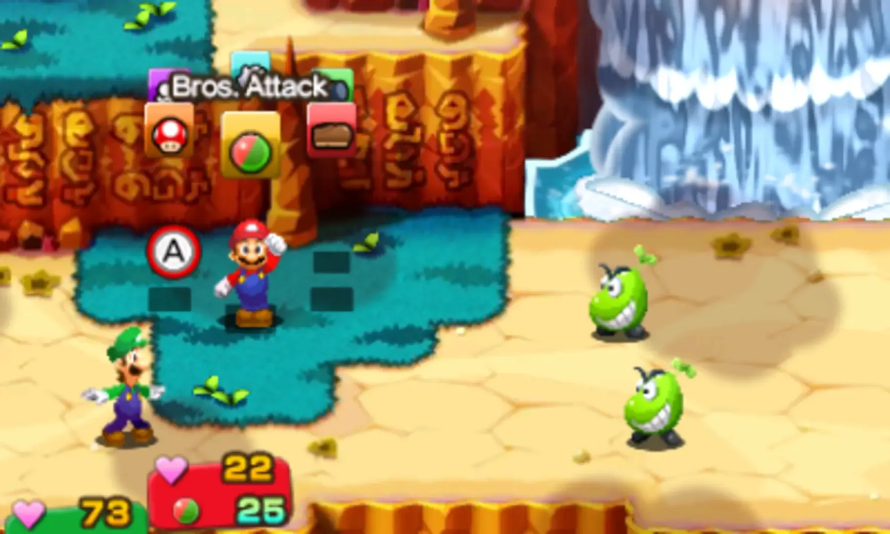 Captura de pantalla - Mario & Luigi: Superstar Saga + Bowser's Minions