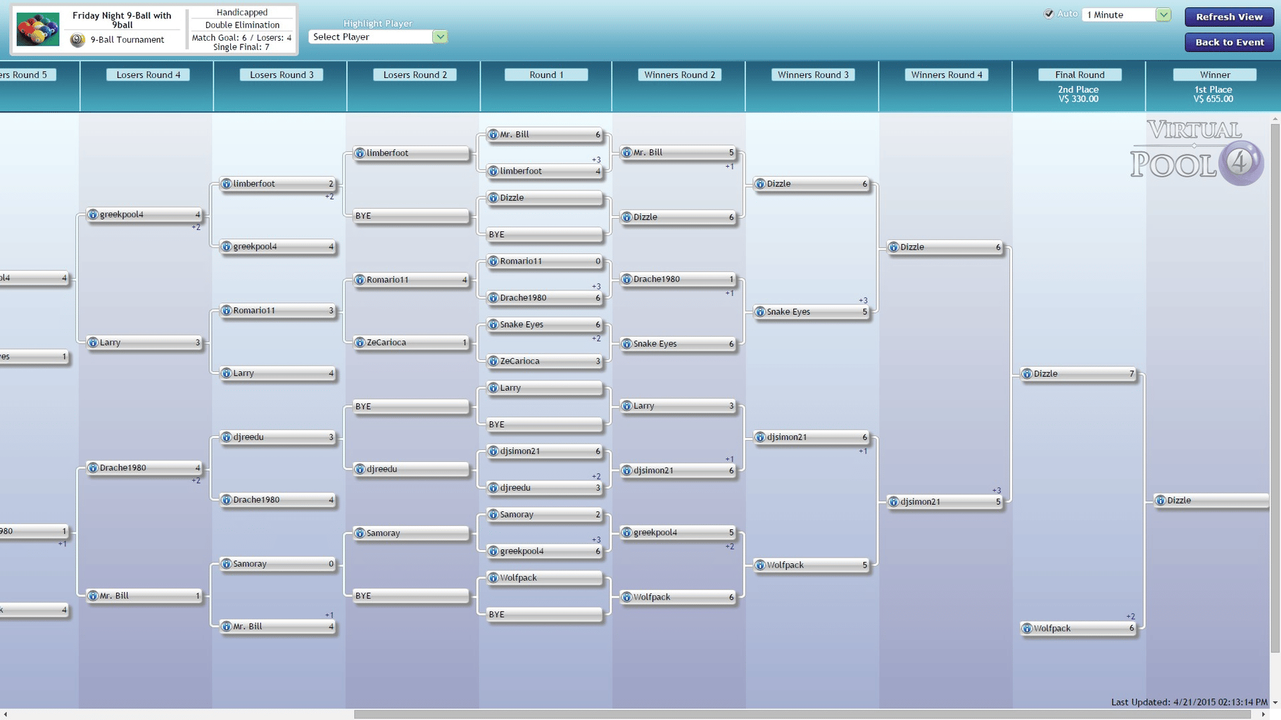 Virtual Pool 4 Multiplayer screenshot