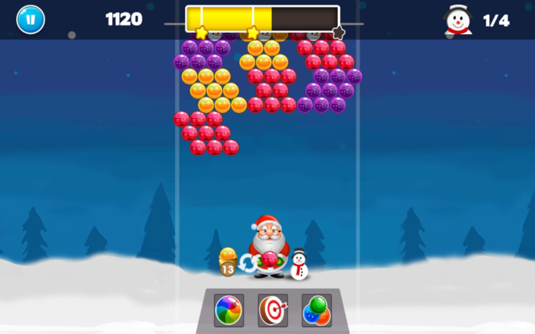 Christmas Bubble Shooter - Screenshot