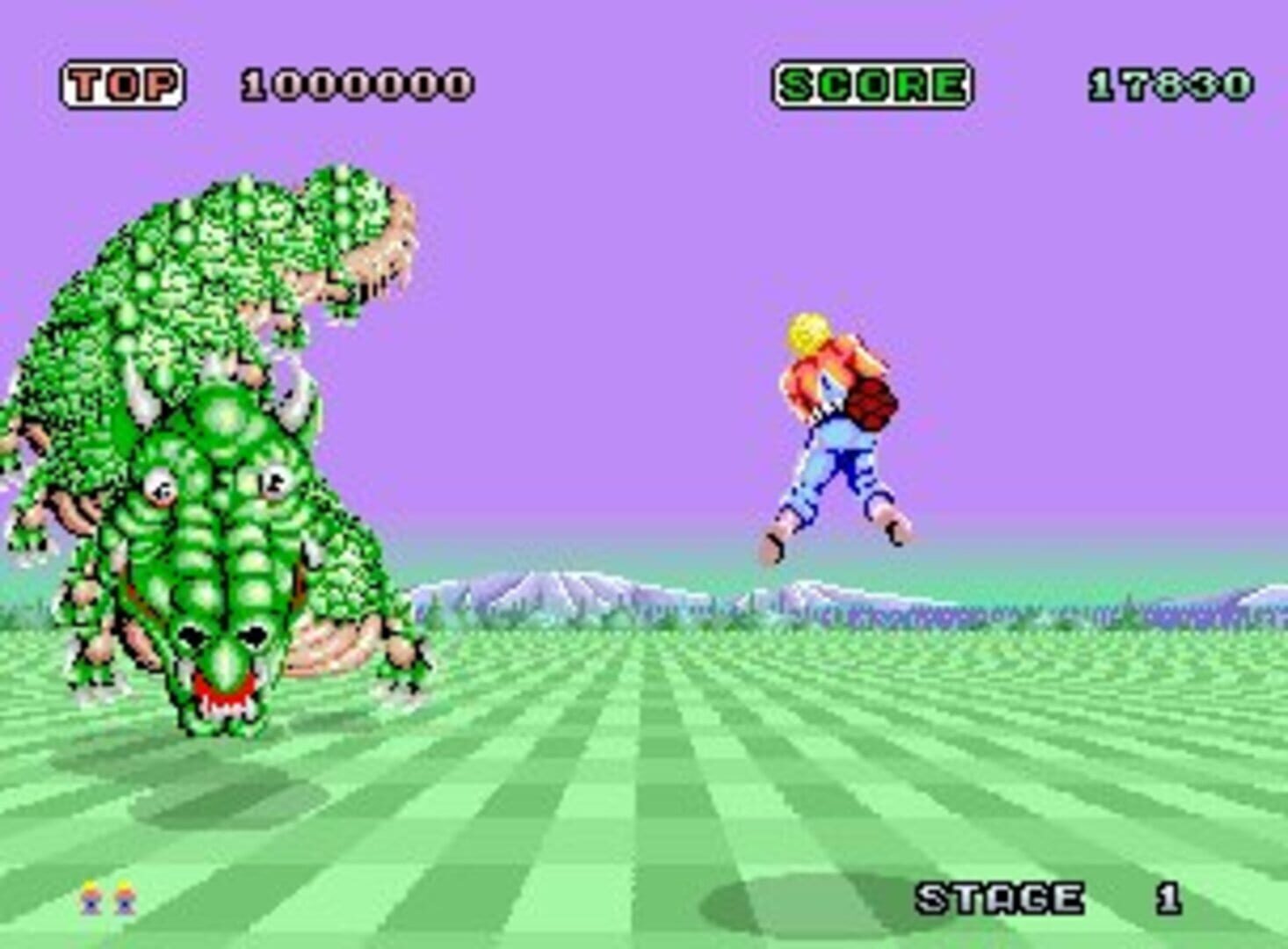 Captura de pantalla - Space Harrier