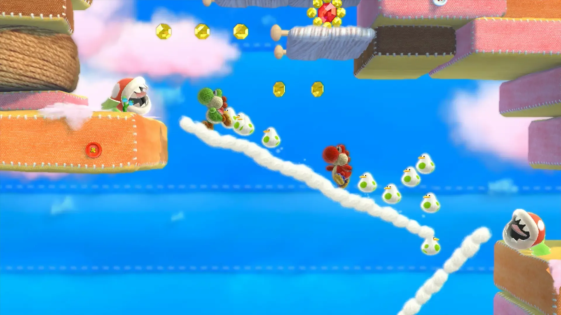 Captura de pantalla - Yoshi's Woolly World