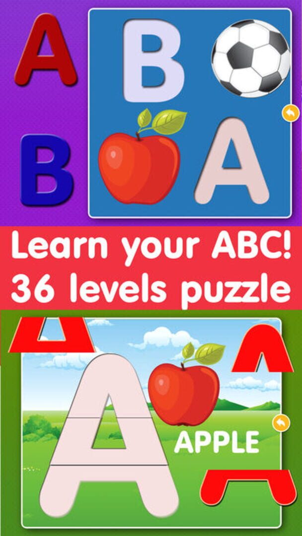 Little Children's Educational Swanky Alphabet Puzzle Game - Screenshot