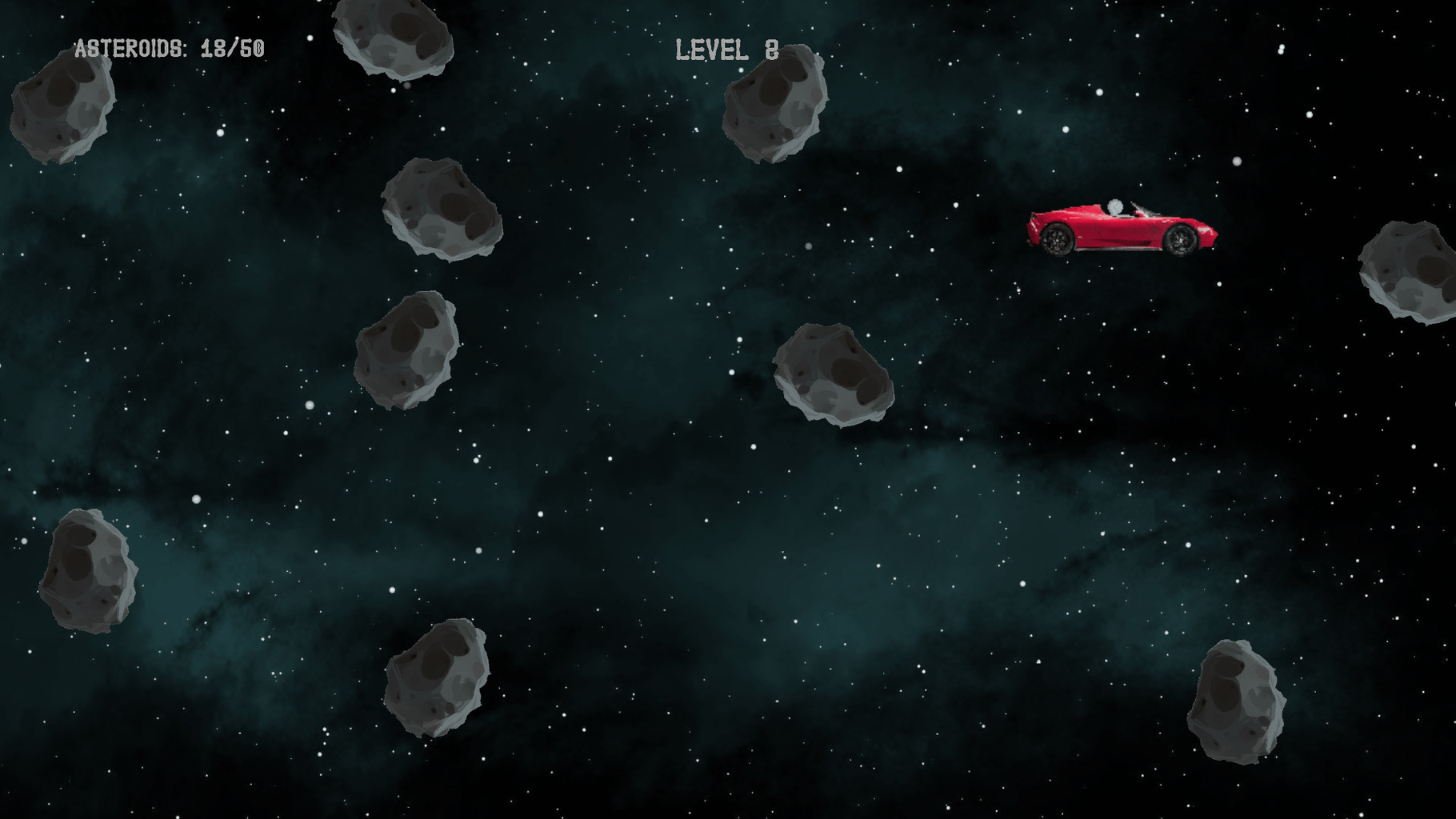 Starman in space screenshot