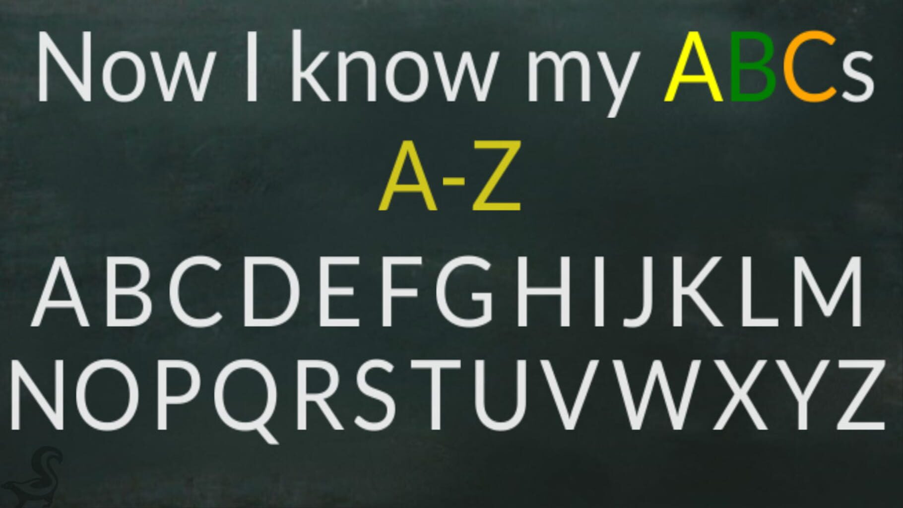 Now I Know My ABCs (2016)