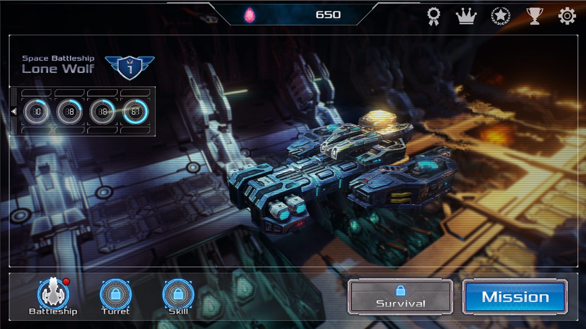 Battleship Lonewolf - Screenshot