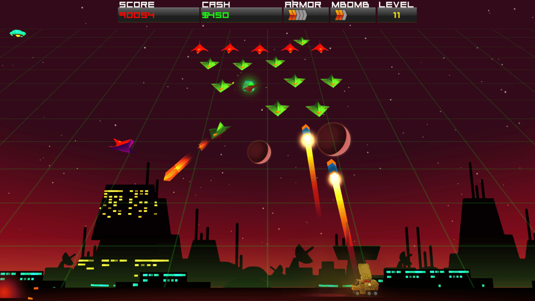 Cosmic Rocket Defender screenshot