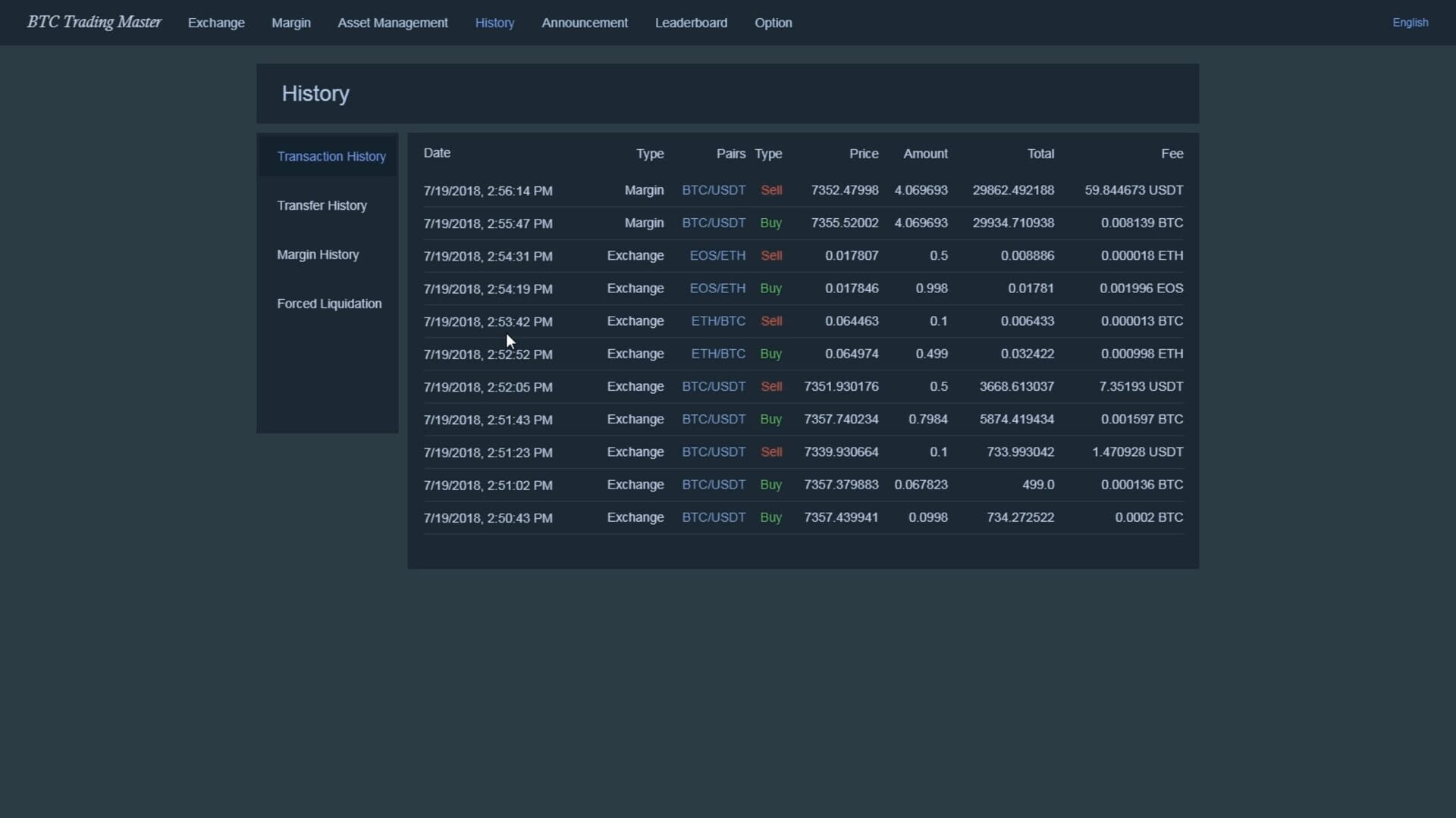 Bitcoin Trading Master - Screenshot